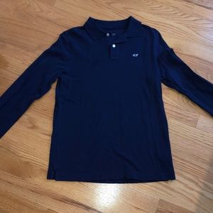 Vineyard Vines long sleeve navy polo shirt